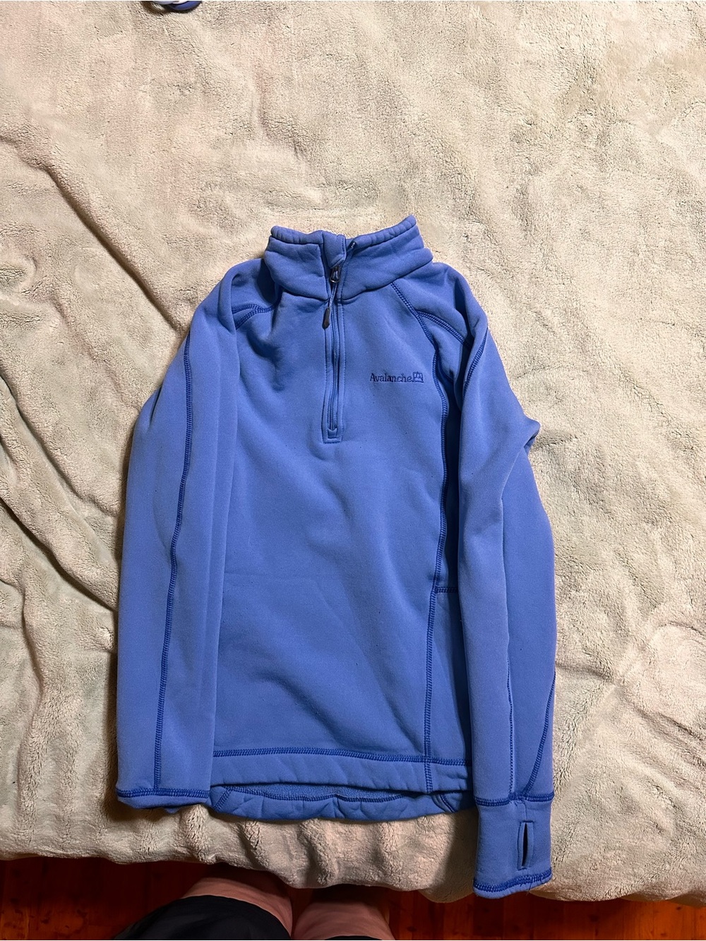 Avalanche Men’s Zip-Up Fleece Pullover - Periwinkle